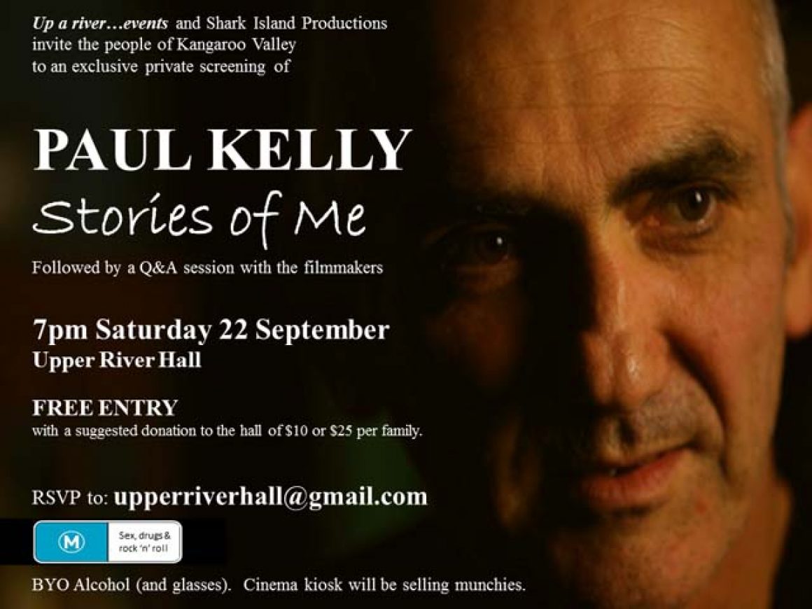 Invite email version Paul Kelly – Stories of Me