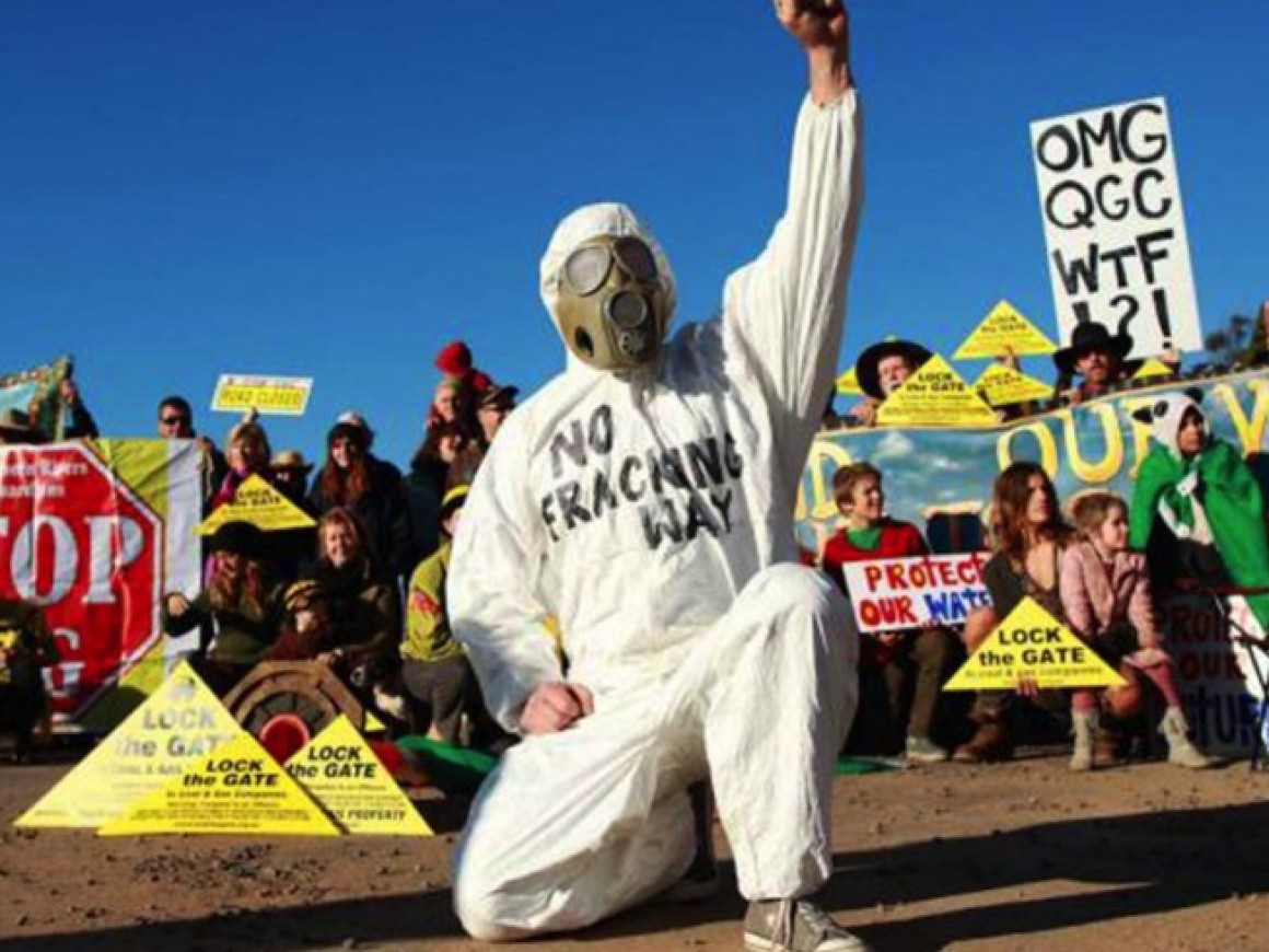 No Fracking Way Frackman