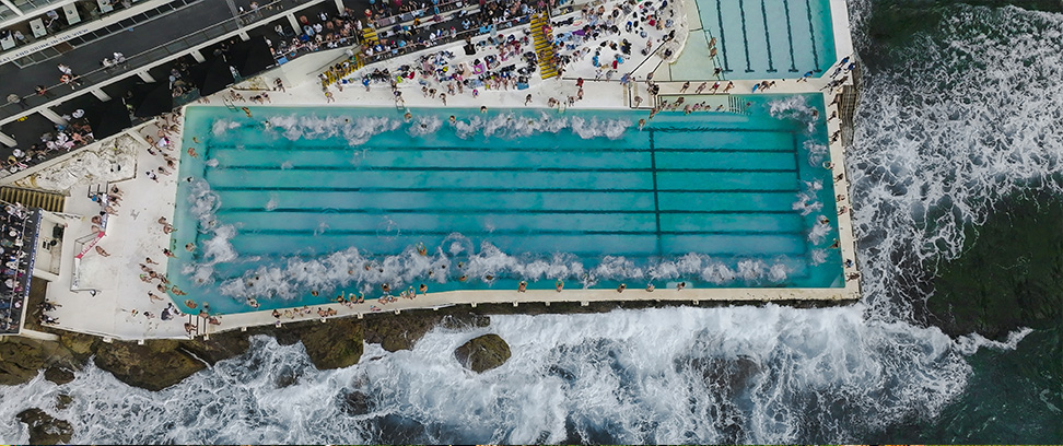 Bondi Icebergs pools from above