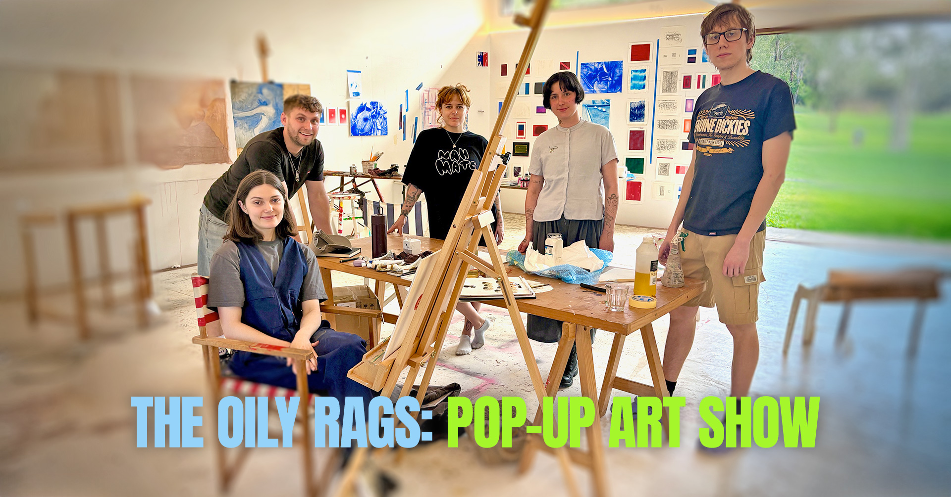 The Oily Rags: Pop-up Art Show Meet the 2024 Brett Whiteley Travelling Art Scholarship artists.